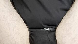 The amateur analaddict teases her huge ass with giant buttplugs until gaping wide