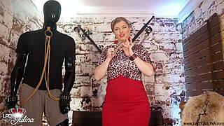 german milf femdom promises anal assfucking domination and rosette prep for slave