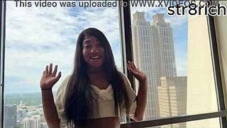 he slams her ass in hot tub then pussy next