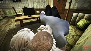 horny russian stepson fucks sleeping milf mother in law happy sims episode one amateurs homemade
