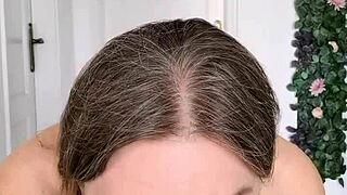 Mature Cougar Lingerie Tease Shows Pussy Cravings in Hot JOI