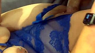 Sexy Slutwife Craves Monster Cock Facial Cum in Lingerie Missionary