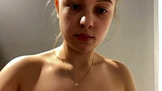 bbw teen fingers pussy then takes extreme gym dildo monster cock fuck