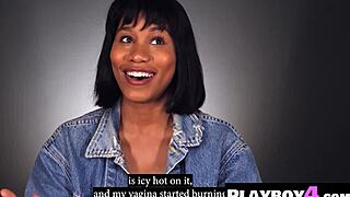 Big ass black milf passion masturbates huge tits post playboy interview