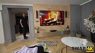 swap4k huge cock drills two colombian wives in wild swap orgy