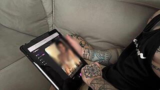 WIFE WATCHES ME POUND CHEATING SLUT WITH HUGE CREAMPIE CLOSE-UP!