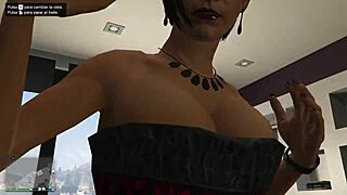 Latina Tattoo Brunette Gives Teasing Lap Dance in Lingerie Before Stripping