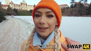 A sunday walk turns into hot threesome with latina wife swap in our bed