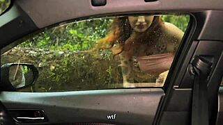 babe lost in forest blows stranger dick to get out quick