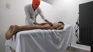 Whoa doctor planned massage for patient but sexy whore latina flipped it to wild pussy ride!