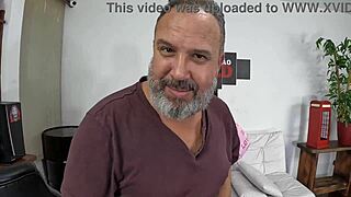 warming up naughty petite brunette before punishing juicy latina ass