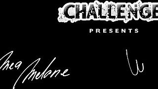 newbie freezes up posing for mea melone's intense photoshoot gaze