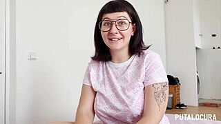 Meraki rides torbe's cock cowgirl style then swallows his thick lefa load