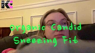 whoa check out this organic candid sneezing fit caught hidden on cam!