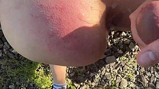 my submissive wife spanked fisted rough at public subway station