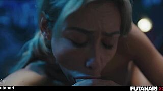 veronica leal gets voodoo hexed by futa witch for hardcore anal creampie and facials