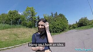 wow sexy ass rides monster cock publicly in outdoor cash fuck!