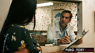 PurgatoryX Angela White bent over for doctor deepthroat titty fuck cowgirl pussy licking hardcore reality