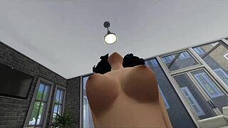 Selena Gomez rides POV cowgirl on sofa exploding in orgasmic sex tape frenzy!