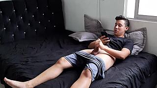 Stepsis catches me jerking off in bedroom, wants to join! 😏🍑🔥