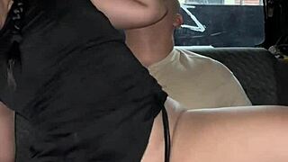 ups she has no cash for the uber so pays with hot colombian ass sex in the car