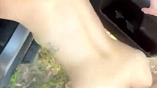 thick white girl naked bent over public daytime doggystyle pounding