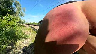 my submissive wife spanked fisted rough at public subway station