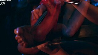 ever wonder if her bound feet escape the tickling mistress grip