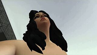 Selena Gomez rides POV cowgirl on sofa exploding in orgasmic sex tape frenzy!