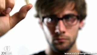 Sexy woman stars in funny commercial highlighting her beautiful vaginal scent