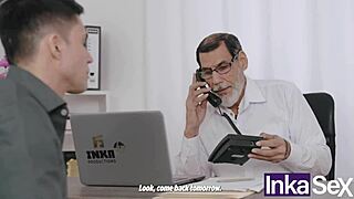 argentine big ass teen seduces boss while stepson spies and fucks her raw!