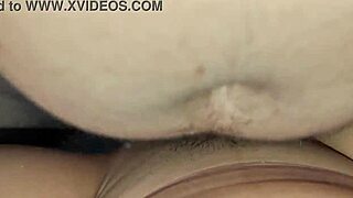 Girlfriend's close-up pounding aims cum on body!