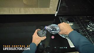 She welcomes his blowjob but boss bitch gets jealous over desk anal ride