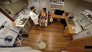 doctor examines cute student's small tits and body in mandatory physical hidden cam