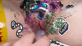 beetlejuice pounds hard in wild masturbation sex frenzy