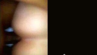 bbw slut's tight asshole gapes wide after neighbor's small cock anal pounding cum on ass