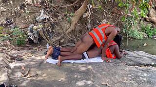 Worship this massive outdoor BBW ass with big tits shaking everywhere