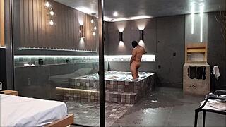 Luxury motel tempts friend's eager asshole