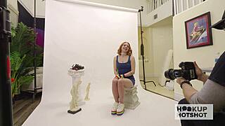 Bryan Gozzling destroys tiny Riley Jean's wet pussy in sloppy bts rough fuck