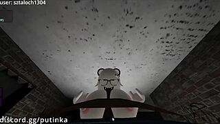 bbc sneaks up on snowbunny in roblox condo for surprise creampie fuck 😈🔥