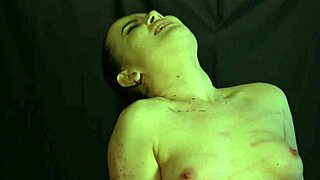 Amateur cutie whipped brutally on tender pussy