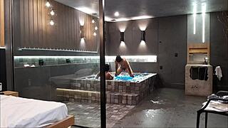 Luxury motel tempts friend's eager asshole