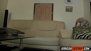 Hung boyfriend rails super tight ebony babe doggystyle hardcore