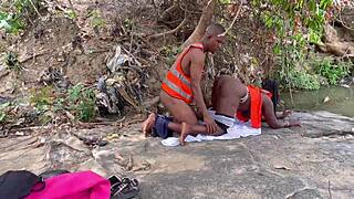 Worship this massive outdoor BBW ass with big tits shaking everywhere