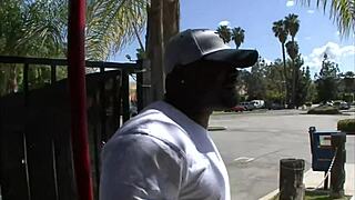 damn rhianna ryan gags on that massive black monster cock interracial style