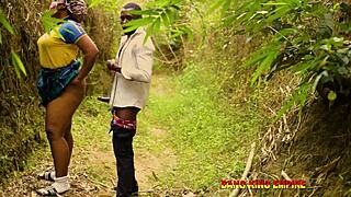 Mr Burna Pounds Sofia Doggy in Bushes After Lecture. She Cries Out Joyfully for Grade