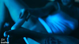 Close-Up Latina Goddess Emilly's Sweet Tasty Feet Licked in Nylon POV