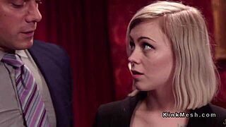 Two Slaves Take Anal in Brutal Threesome Pound!