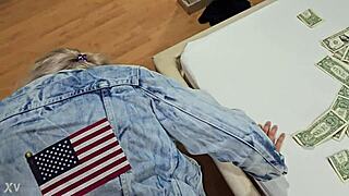 breakin my blondes ass doggy wit thick black cock