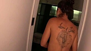 brazilian milf's big ass pussy and tits in backstage bathroom shower photoshoot bareback sex wet